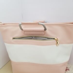 Elegant Pink and White Tote Bag